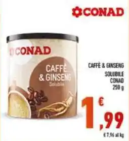 Conad Superstore Caffè & Ginseng Solubile Conad offerta