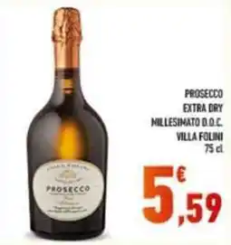 Conad Superstore Prosecco extra dry villa folini offerta