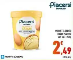 Conad Superstore Vaschetta gelato Conad Piacersi offerta