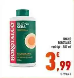 Conad Superstore Bagni Borotalco Buona Sera offerta