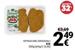 Supermercati Gulliver Spinacine Originali AIA offerta