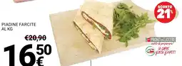 Supermercati Gulliver Piadine farcite offerta