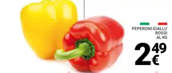 Supermercati Gulliver Peperoni gialli/rossi offerta