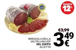 Supermercati Gulliver Bresaola della Valtellina IGP del Zoppo offerta