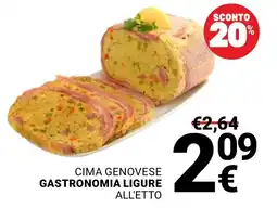 Supermercati Gulliver Cima genovese gastronomia ligure offerta