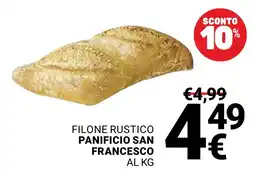 Supermercati Gulliver Filone rustico Panificio San Francesco offerta