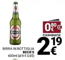 Supermercati Gulliver Birra in bottiglia Beck's offerta