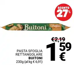 Supermercati Gulliver Pasta sfoglia rettangolare Buitoni offerta