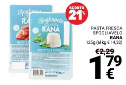Supermercati Gulliver Pasta fresca sfogliavelo Rana offerta
