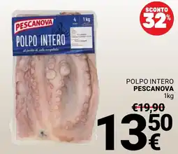 Supermercati Gulliver Polpo intero Pescanova offerta