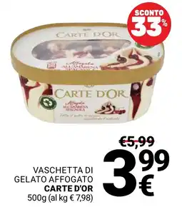 Supermercati Gulliver Gelato Affogato Carte D'Or offerta