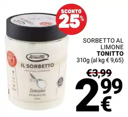 Supermercati Gulliver Il sorbetto tonitto limone offerta