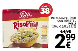 Supermercati Gulliver RisoPiù! con würstel offerta