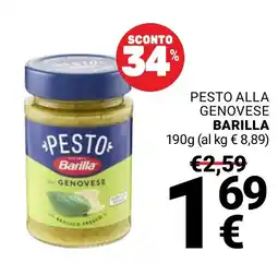 Supermercati Gulliver Pesto alla genovese Barilla offerta