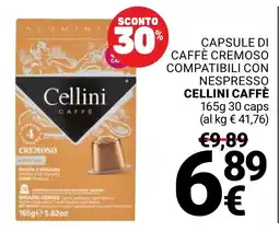 Supermercati Gulliver Capsule di caffè cremoso Cellini Caffè offerta
