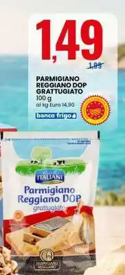 Eurospin PARMIGIANO REGGIANO DOP GRATTUGIATO offerta