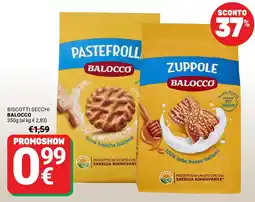 Supermercati Gulliver Biscotti secchi Balocco offerta
