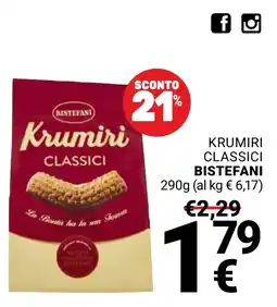 Supermercati Gulliver Krumiri Classici Bistefani offerta