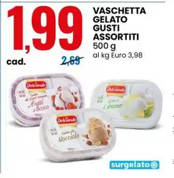 Eurospin VASCHETTA GELATO GUSTI ASSORTITI offerta