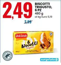 Eurospin BISCOTTI TRIGUSTO, 6 PZ offerta