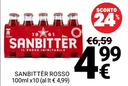 Supermercati Gulliver Sanbitter Rosso offerta