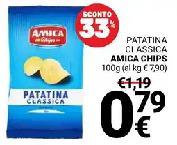 Supermercati Gulliver Patatina classica Amica Chips offerta