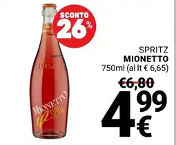 Supermercati Gulliver Spritz Mionetto offerta