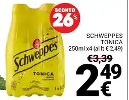 Supermercati Gulliver Schweppes Tonica offerta