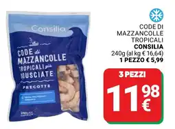 Supermercati Gulliver Code di mazzancolle tropicali già sbusciate precotte Consilia offerta