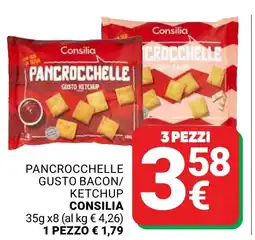 Supermercati Gulliver Pancrocchelle gusto bacon ketchup Consilia offerta