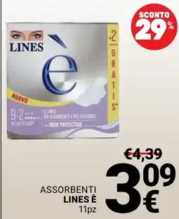 Supermercati Gulliver Assorbenti Lines è offerta