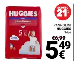 Supermercati Gulliver Pannolini Huggies offerta