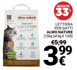 Supermercati Gulliver Lettiera per gatti Almo Nature offerta