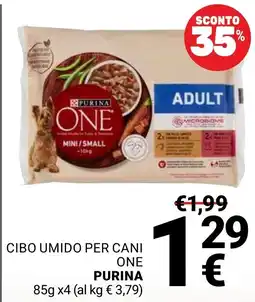Supermercati Gulliver Cibo umido per cani One Purina offerta