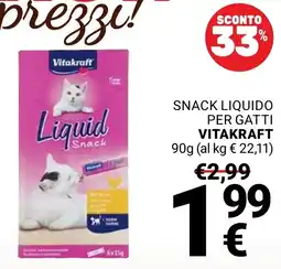Supermercati Gulliver Liquid Snack Vitakraft offerta