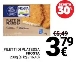 Supermercati Gulliver Filetti di platessa Frost offerta