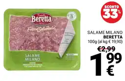 Supermercati Gulliver Salame Milano Beretta offerta