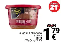 Supermercati Gulliver Sugo al pomodoro e olive Biffi offerta
