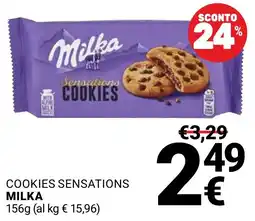 Supermercati Gulliver Cookies Sensations Milka offerta