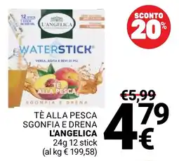 Supermercati Gulliver Tè alla pesca L'Angelica offerta