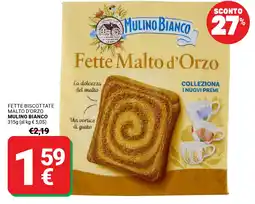 Supermercati Gulliver Fette Malto d'Orzo Mulino Bianco offerta