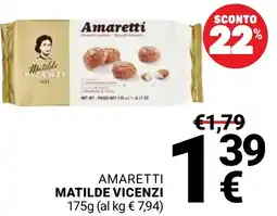 Supermercati Gulliver Amaretti Matilde Vicenzi offerta