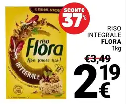 Supermercati Gulliver Riso integrale Flora offerta