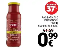 Supermercati Gulliver Passata ai 6 pomodori Petti offerta