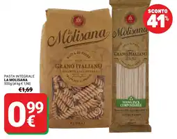 Supermercati Gulliver Pasta integrale La Molisana offerta