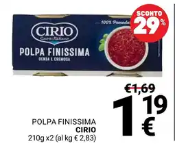Supermercati Gulliver Polpa finissima Cirio offerta