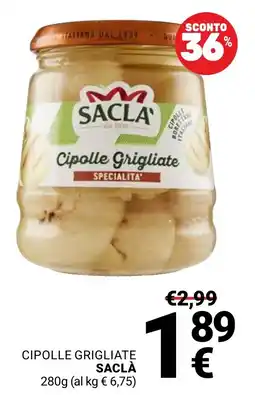 Supermercati Gulliver Cipolle Grigliate Saclà offerta