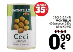 Supermercati Gulliver Ceci Giganti Montello offerta