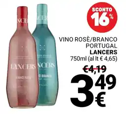 Supermercati Gulliver Vino Rosè/Branco Lancers offerta