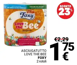 Supermercati Gulliver Asciugatutto love the bee foxy offerta